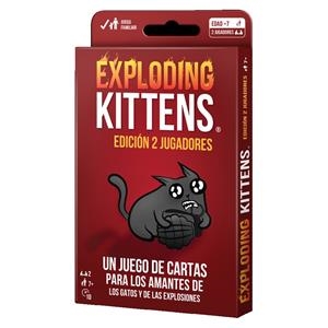 EXPLODING KITTENS EDICIÓN 2 JUGADORES | 810083041827